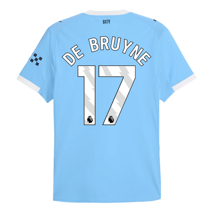 DE BRUYNE #17 Authentic Manchester City Home Soccer Jersey 2025/26 Blue