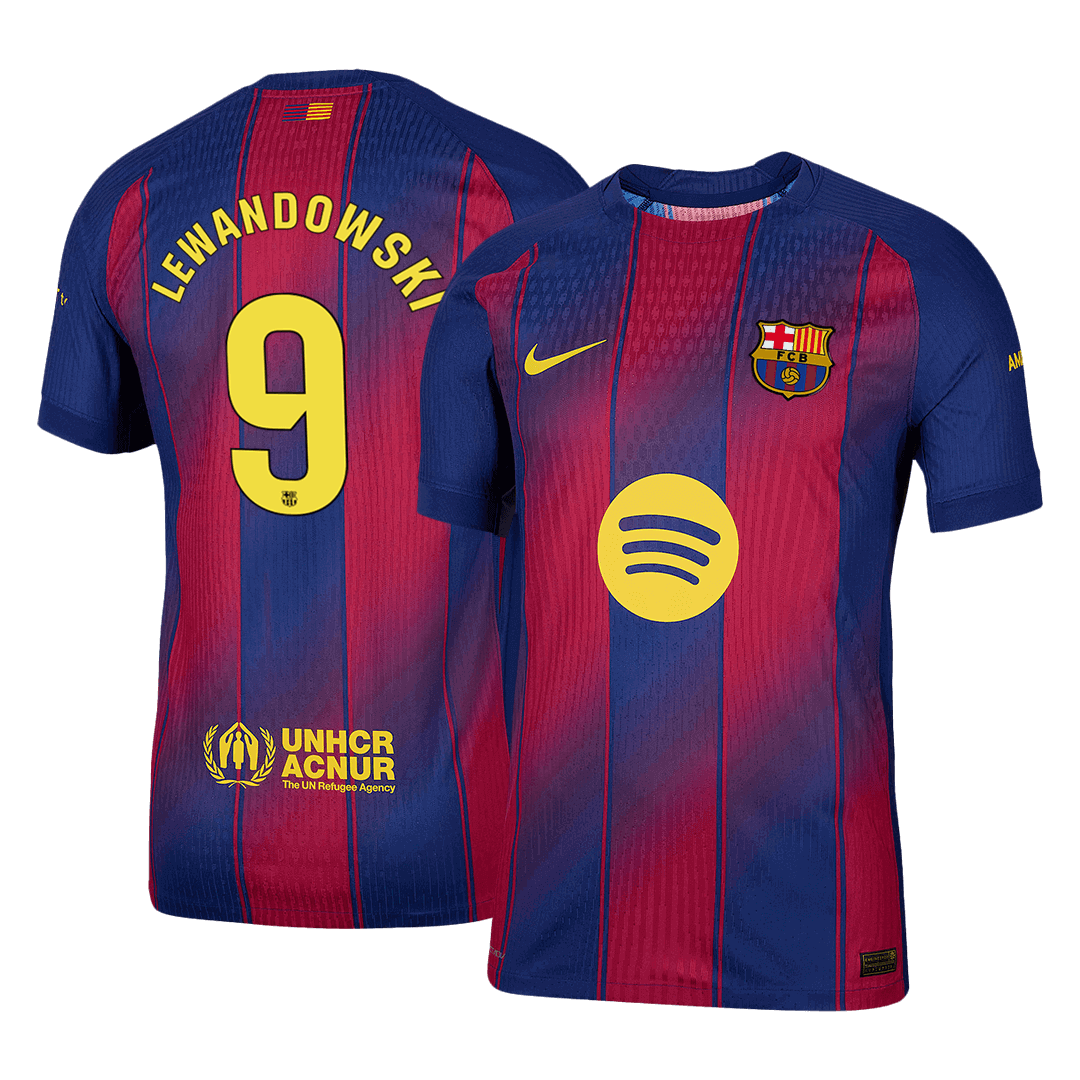 Μπαρτσελόνα φανέλα Εντός 2025/26 LEWANDOWSKI #9 - Match Version