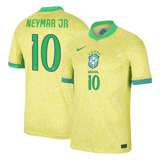 NEYMAR JR #10 Βραζιλία Ποδόσφαιρο Τζέρσεϊ στο σπίτι προσαρμοσμένο πουκάμισο 2024