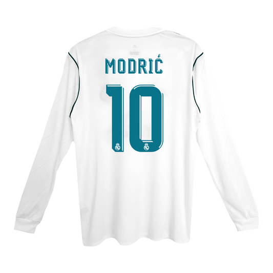 Retro Jersey MODRIĆ #10 Real Madrid Retro Jersey Home Soccer Shirt 2017/18