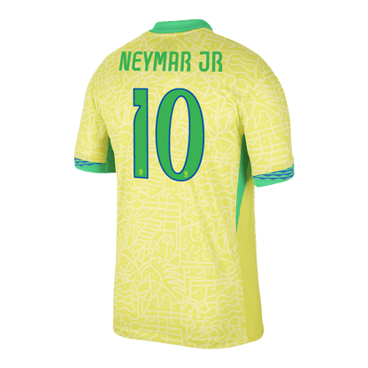 NEYMAR JR #10 Βραζιλία Ποδόσφαιρο Τζέρσεϊ στο σπίτι προσαρμοσμένο πουκάμισο 2024