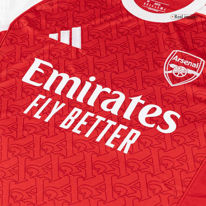 SALIBA #2 Arsenal Home Soccer Jersey 2025/26