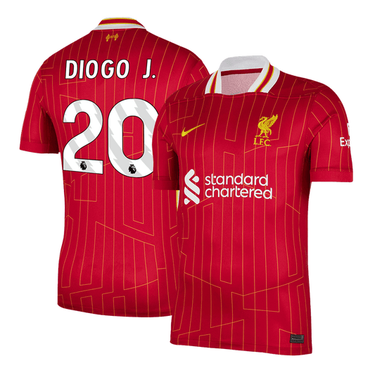 DIOGO J. #20 Λίβερπουλ Εντός Έδρας Ποδοσφαιρική Φανέλα 2024/25 Κόκκινη