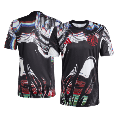 Manchester United Pre-Match Soccer Jersey 2025/26 Black
