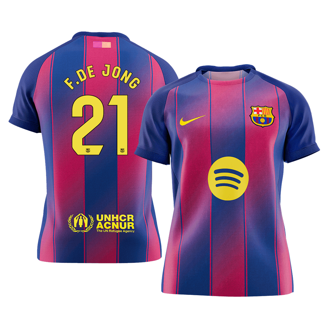Μπαρτσελόνα φανέλα Εντός 2025/26 F.DE JONG #21 - Premium