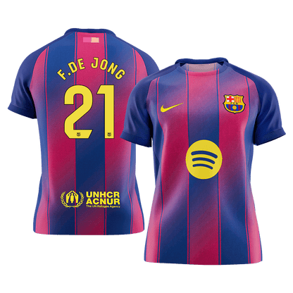 Μπαρτσελόνα φανέλα Εντός 2025/26 F.DE JONG #21 - Premium