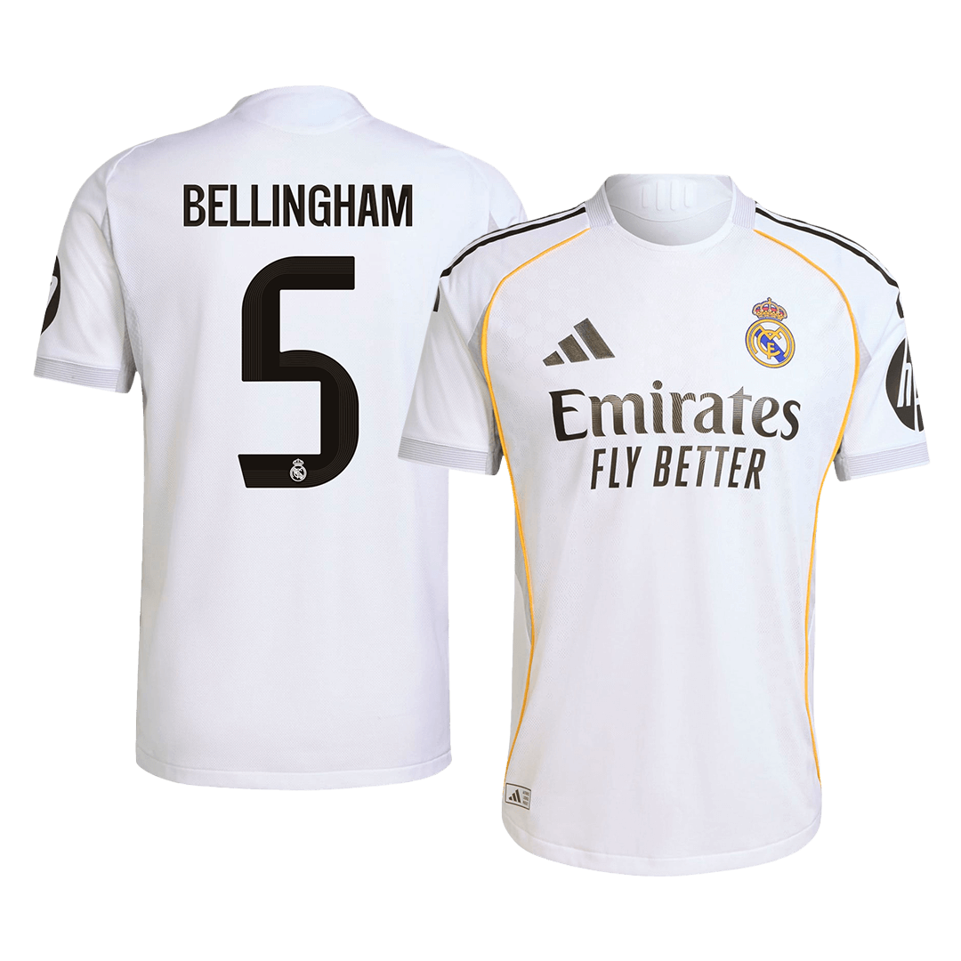 BELLINGHAM #5 Ρεάλ Μαδρίτης Αυθεντική φανέλα ποδοσφαίρου στο σπίτι 2025/26