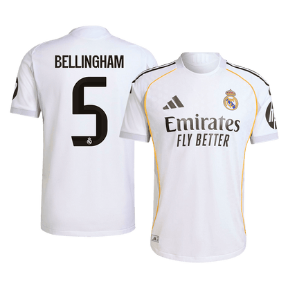 BELLINGHAM #5 Ρεάλ Μαδρίτης Αυθεντική φανέλα ποδοσφαίρου στο σπίτι 2025/26