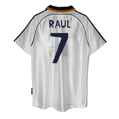 RAUL #7 Ρετρό φανέλα Ρεάλ Μαδρίτης εντός έδρας ποδοσφαίρου 1998/00