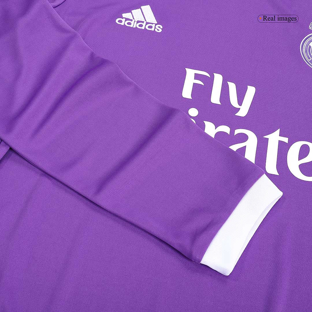 SERGIO RAMOS #4 Real Madrid Retro Jersey Away Long Sleeve Soccer Shirt 2016/17
