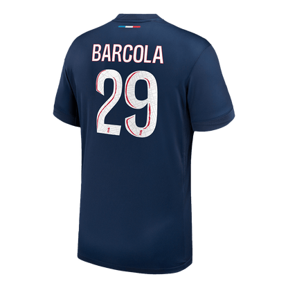 BARCOLA #29 Προσαρμοσμένη φανέλα γηπέδου PSG 2024/25