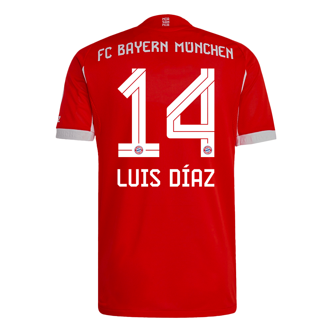 LUIS DÍAZ #14 Μπάγερν Μονάχου στο σπίτι αυθεντική φανέλα ποδοσφαίρου 2025/26