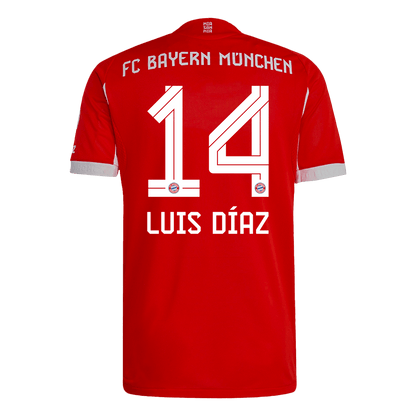 LUIS DÍAZ #14 Μπάγερν Μονάχου στο σπίτι αυθεντική φανέλα ποδοσφαίρου 2025/26