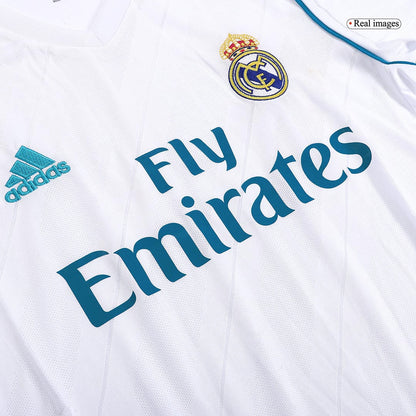 SERGIO RAMOS #4 Retro Real Madrid Jersey Home Soccer Shirt 2017/18