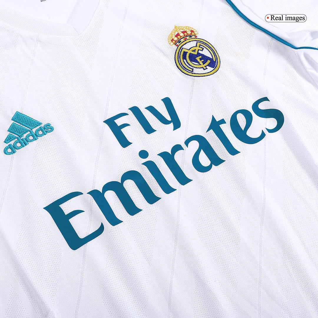 SERGIO RAMOS #4 Real Madrid Retro Jersey Home Soccer Shirt 2017/18