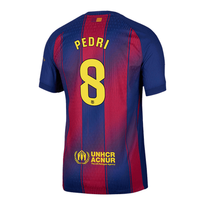 PEDRI #8 Αυθεντική Φανέλα Ποδοσφαίρου Barcelona Home 2025/26
