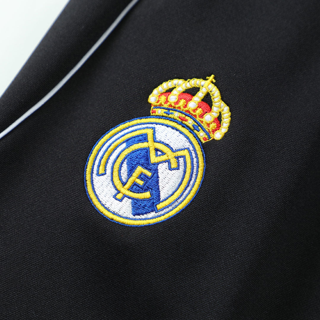 Real Madrid 1/4 Zip Tracksuit 2025/26 Black