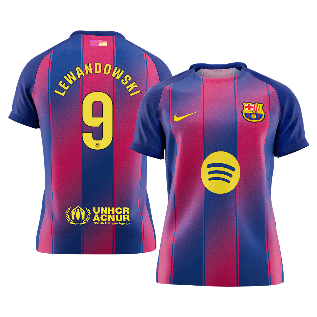Μπαρτσελόνα φανέλα Εντός 2025/26 LEWANDOWSKI #9 - Premium