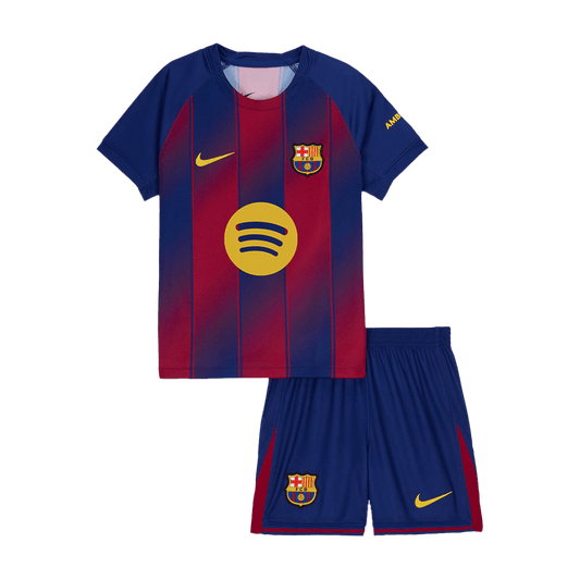 Barcelona Εντός Έδρας Παιδικό Σετ Ποδοσφαιρικής Φανέλας 2025/26