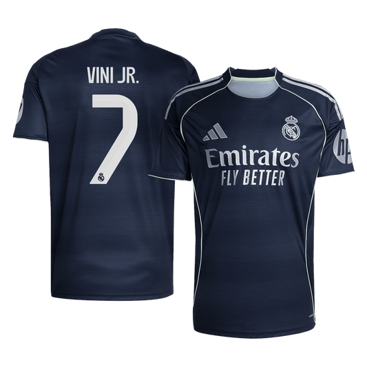 VINI JR. #7 Φανέλα εκτός έδρας ποδοσφαίρου Ρεάλ Μαδρίτης 2025/26