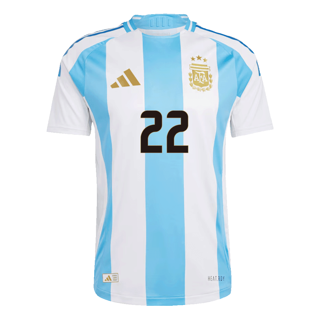 Αυθεντική φανέλα L.MARTÍNEZ #22 Soccer Jersey Argentina Home 2024
