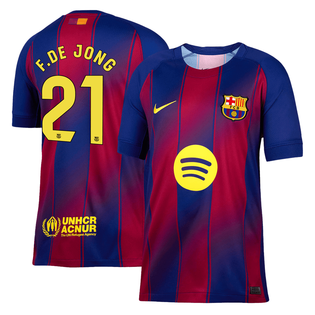 Barcelona F.DE JONG #21 Εντός Έδρας Φανέλα Ποδοσφαίρου 2025/26