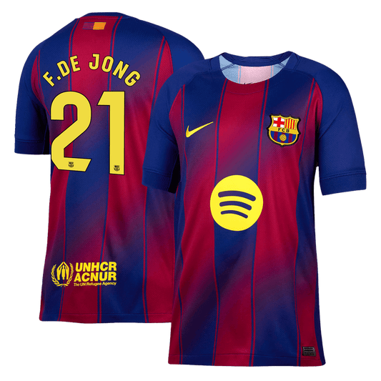 Barcelona F.DE JONG #21 Εντός Έδρας Φανέλα Ποδοσφαίρου 2025/26