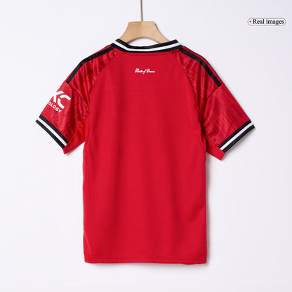 Manchester United Home Kids Soccer Jerseys Full Kit 2025/26