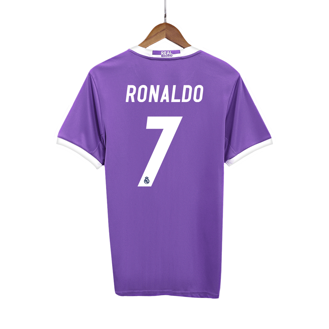 RONALDO #7 Ρετρό φανέλα Ρεάλ Μαδρίτης Εκτός έδρας ποδοσφαιρική φανέλα 2016/17