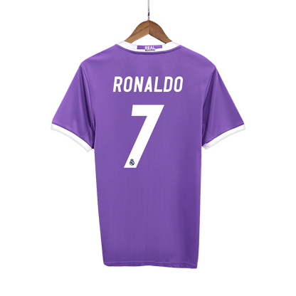 RONALDO #7 Ρετρό φανέλα Ρεάλ Μαδρίτης Εκτός έδρας ποδοσφαιρική φανέλα 2016/17