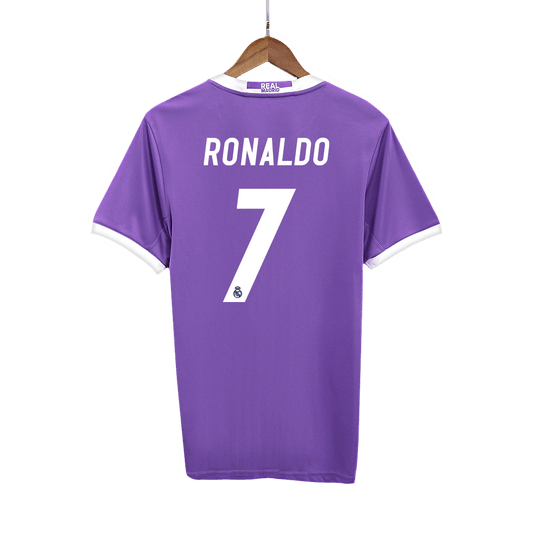 RONALDO #7 Ρετρό φανέλα Ρεάλ Μαδρίτης Εκτός έδρας ποδοσφαιρική φανέλα 2016/17