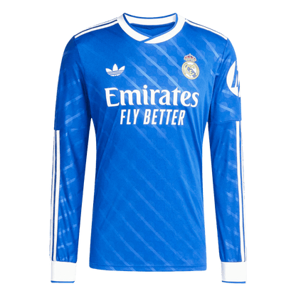 Real Madrid Third Away Long Sleeve Soccer Jersey 2025/26 Blue