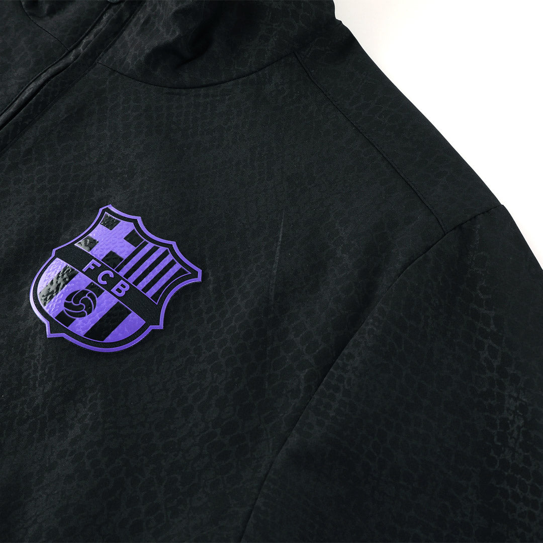 Barcelona Windbreaker Jacket 2025/26 - Black