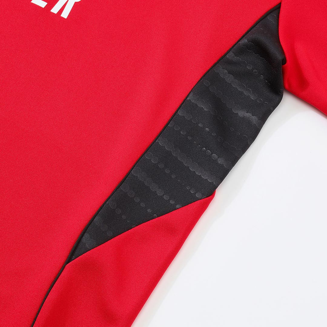 Arsenal 1/4 Zip Tracksuit 2025/26 Kids Red
