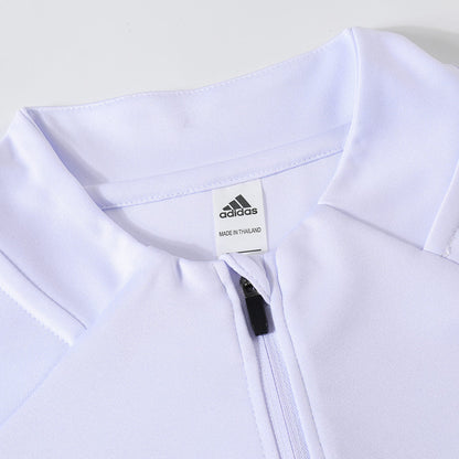 Real Madrid 1/4 Zip Tracksuit 2025/26 Kids White