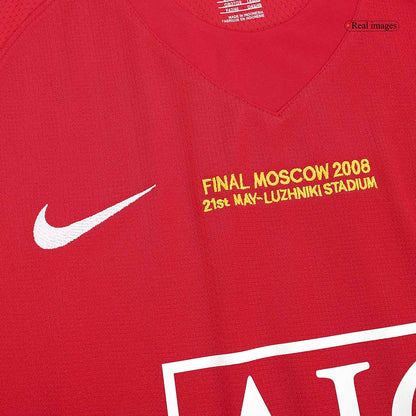 Retro Jersey ROONEY #10 Manchester United Retro Jersey Home Soccer Shirt 2007/08 - UCL Final