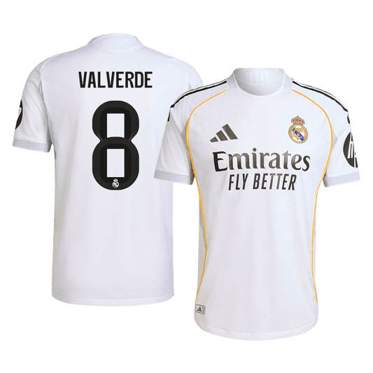 VALVERDE #8 Αυθεντική ποδοσφαιρική φανέλα Ρεάλ Μαδρίτης εντός έδρας 2025/26