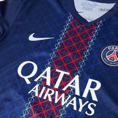 KVARATSKHELIA #7 PSG Home Soccer Jersey 2025/26