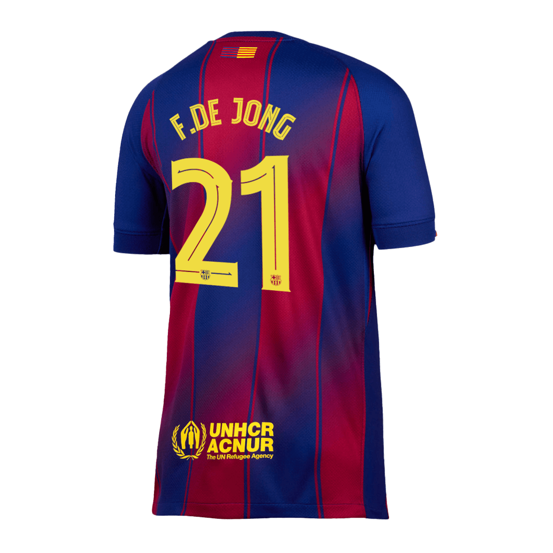 Barcelona F.DE JONG #21 Εντός Έδρας Φανέλα Ποδοσφαίρου 2025/26 - UCL