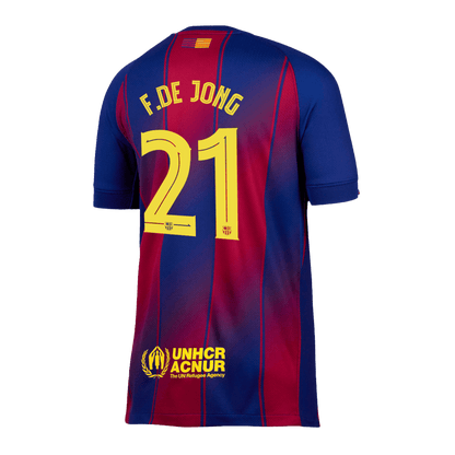 Barcelona F.DE JONG #21 Εντός Έδρας Φανέλα Ποδοσφαίρου 2025/26 - UCL