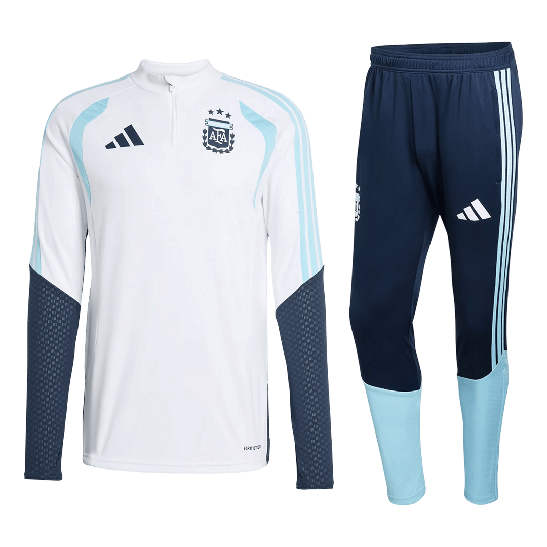 Argentina Zipper Sweatshirt Kit(Top+Pants) 2026 White