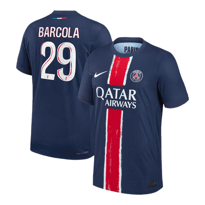 Αυθεντική φανέλα ποδοσφαίρου BARCOLA #29 PSG εντός έδρας φανέλα 2024/25