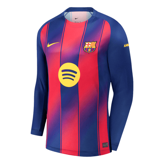 Μακρυμάνικη ποδοσφαιρική φανέλα Barcelona Home 2025/26