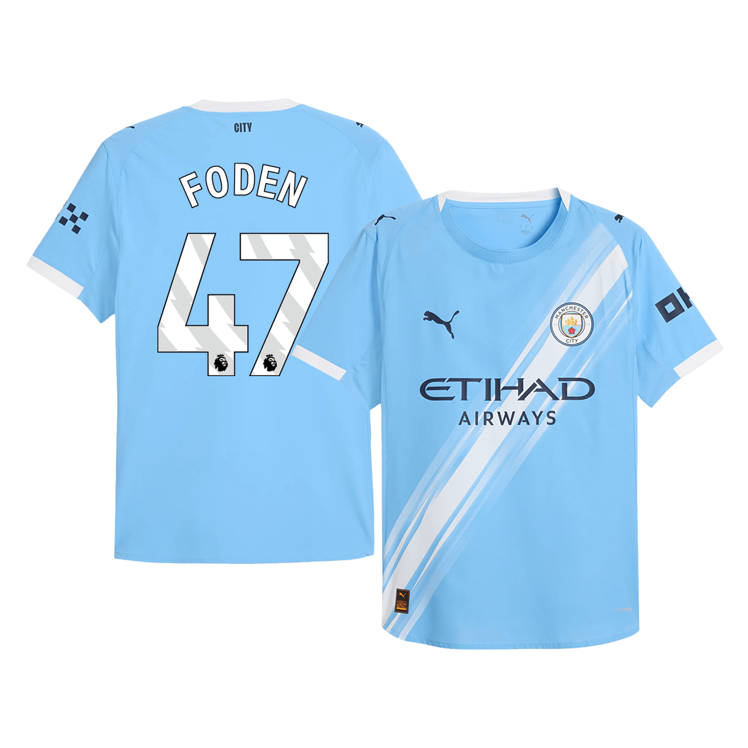 FODEN #47 Manchester City Home Player Version Jersey 2025/26