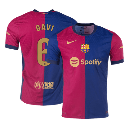 Authentic GAVI #6 Barcelona Home Soccer Jersey 2024/25