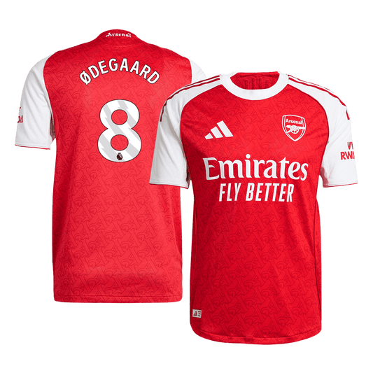 ØDEGAARD #8 Αυθεντική φανέλα εντός έδρας ποδοσφαίρου Arsenal 2025/26 Κόκκινο