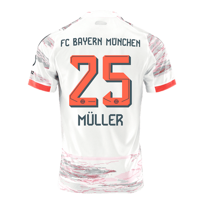 MULLER #25 Φανέλα Ποδοσφαίρου Bayern Munich Εκτός έδρας 2025/26