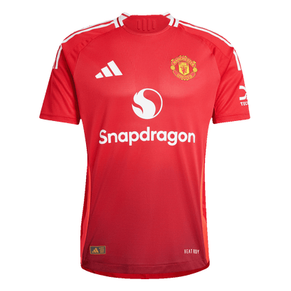 Authentic GARNACHO #17 Soccer Jersey Manchester United Home Shirt 2024/25