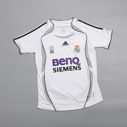 SERGIO RAMOS #4 Ρετρό φανέλα Ρεάλ Μαδρίτης εντός έδρας ποδοσφαίρου 2006/07
