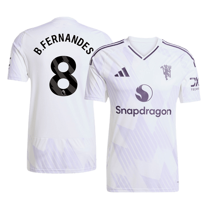 B.FERNANDES #8 Φανέλα ποδοσφαίρου Manchester United εκτός έδρας 2025/26
